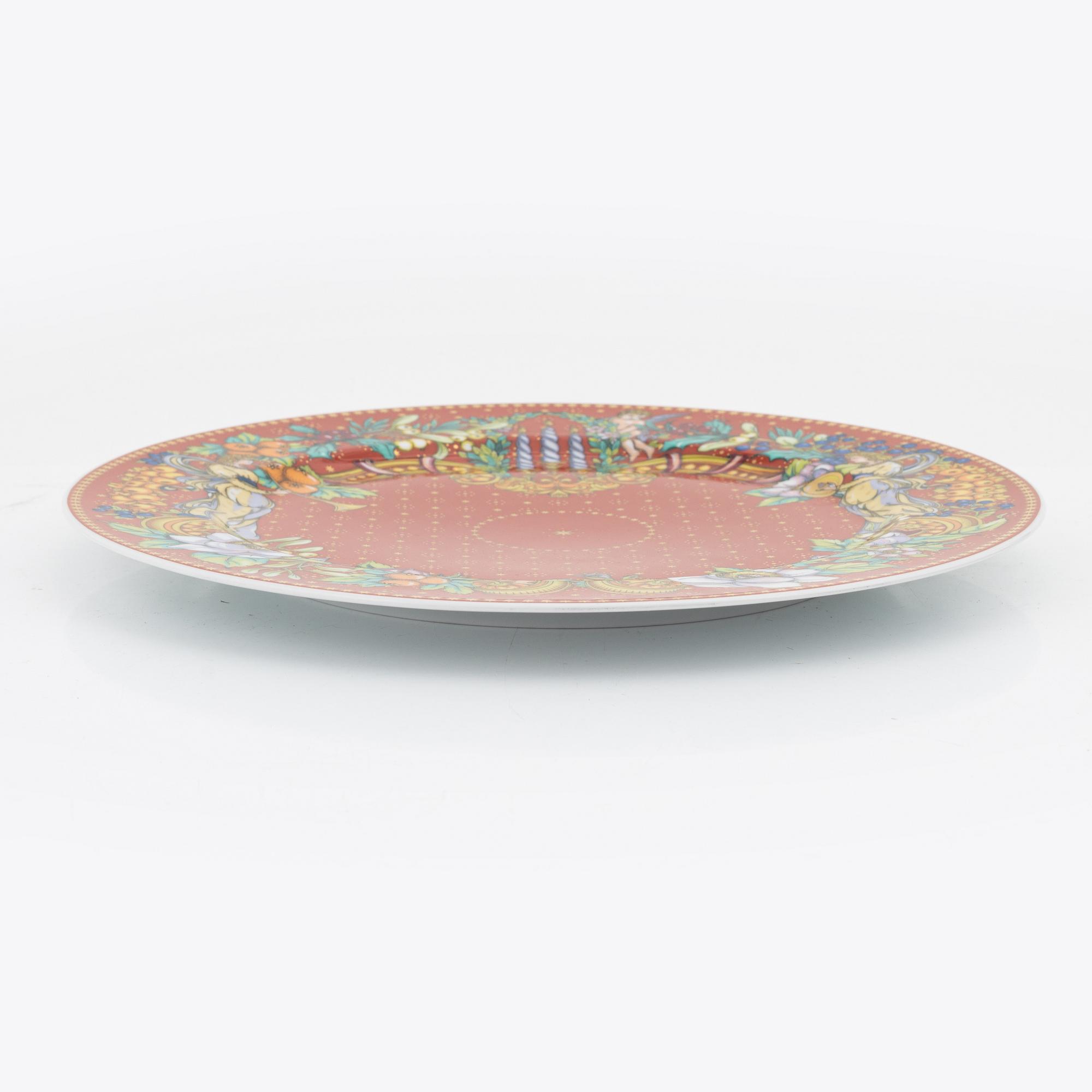 Versace, plates, 6 pcs, porcelain, Rosenthal.