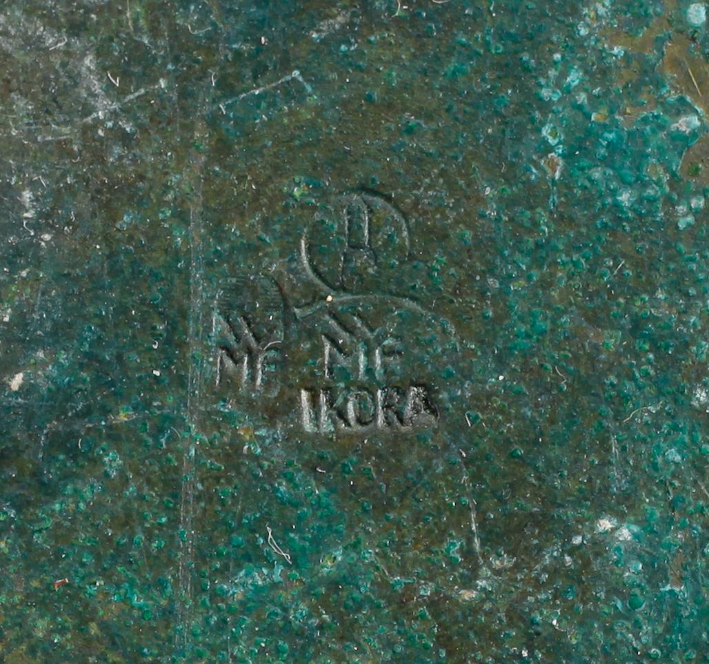 VASER, 2 st, WMF Ikora samt LOCKURNA, metall, 1900-talets första hälft.