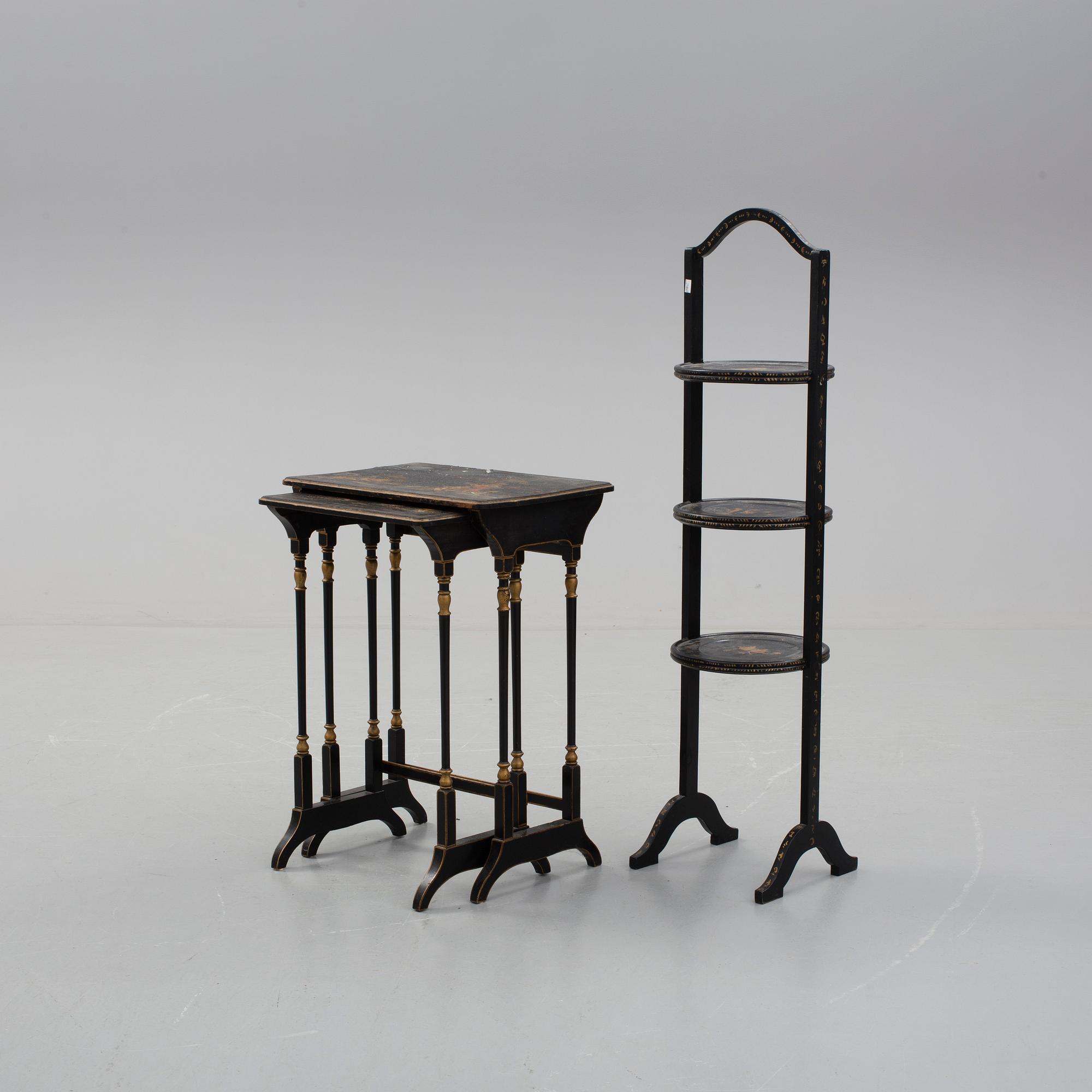 SATSBORD OCH KAKBORD, Kinesisk stil, 1900-talets första hälft.