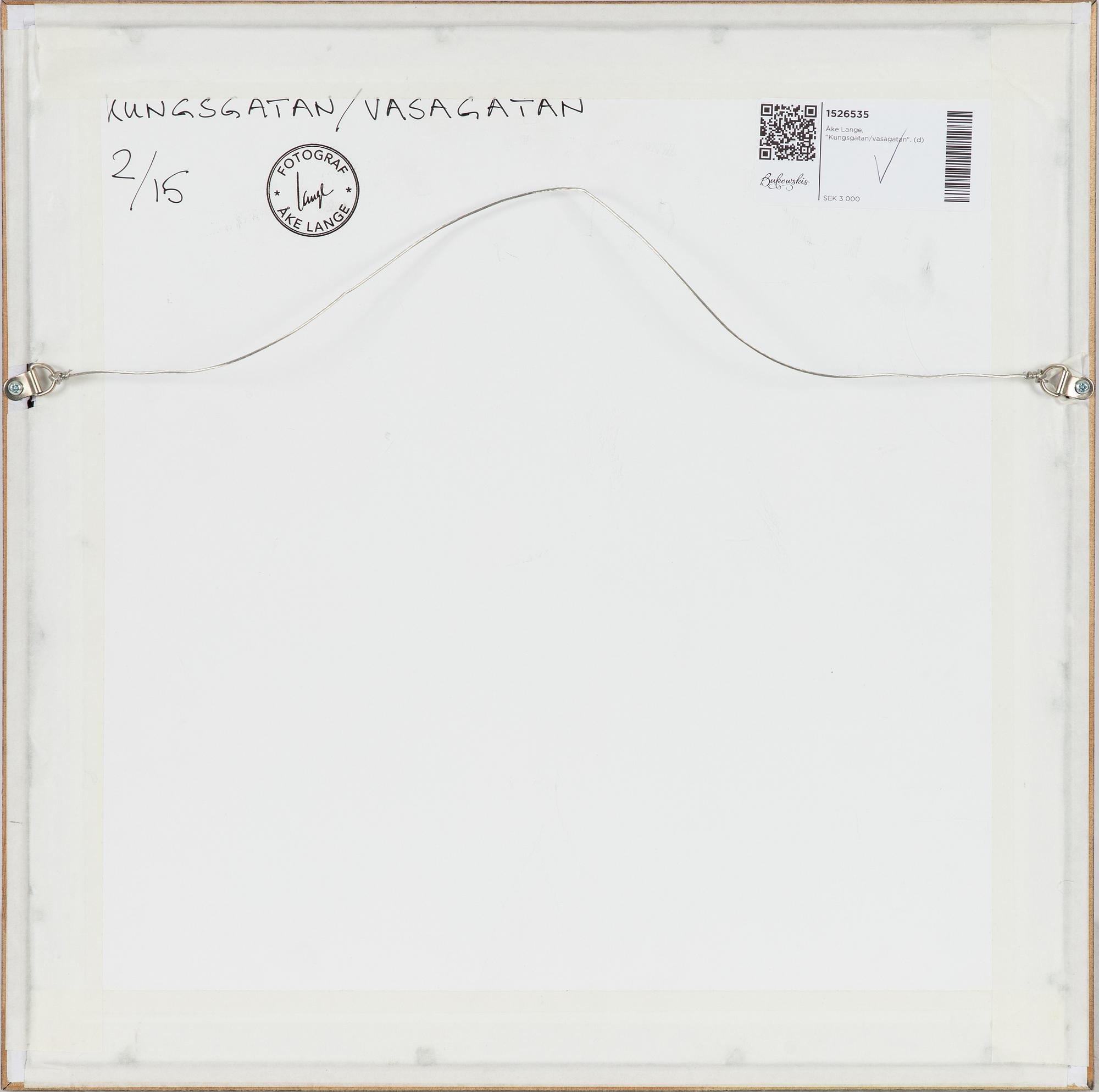 Åke Lange, "Kungsgatan/Vasagatan".