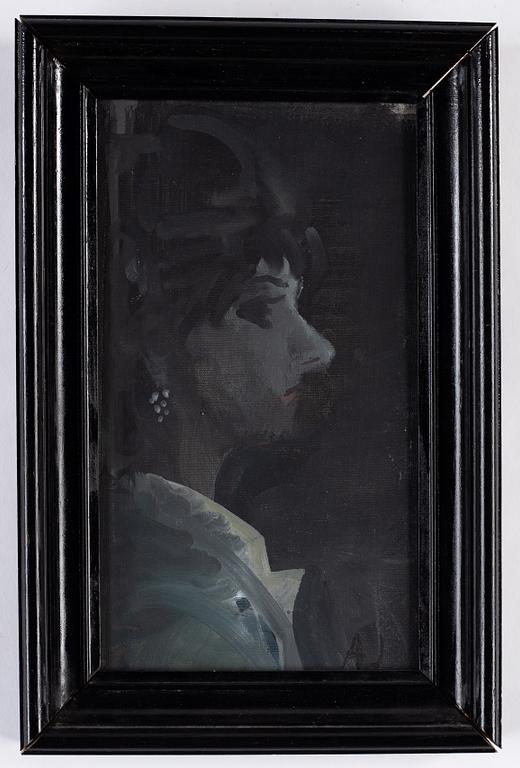 Alvar Jansson, oil on canvas/panel, signed.