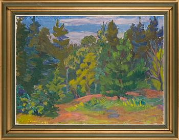 Sam Vanni, Forest Landscape. - Bukowskis