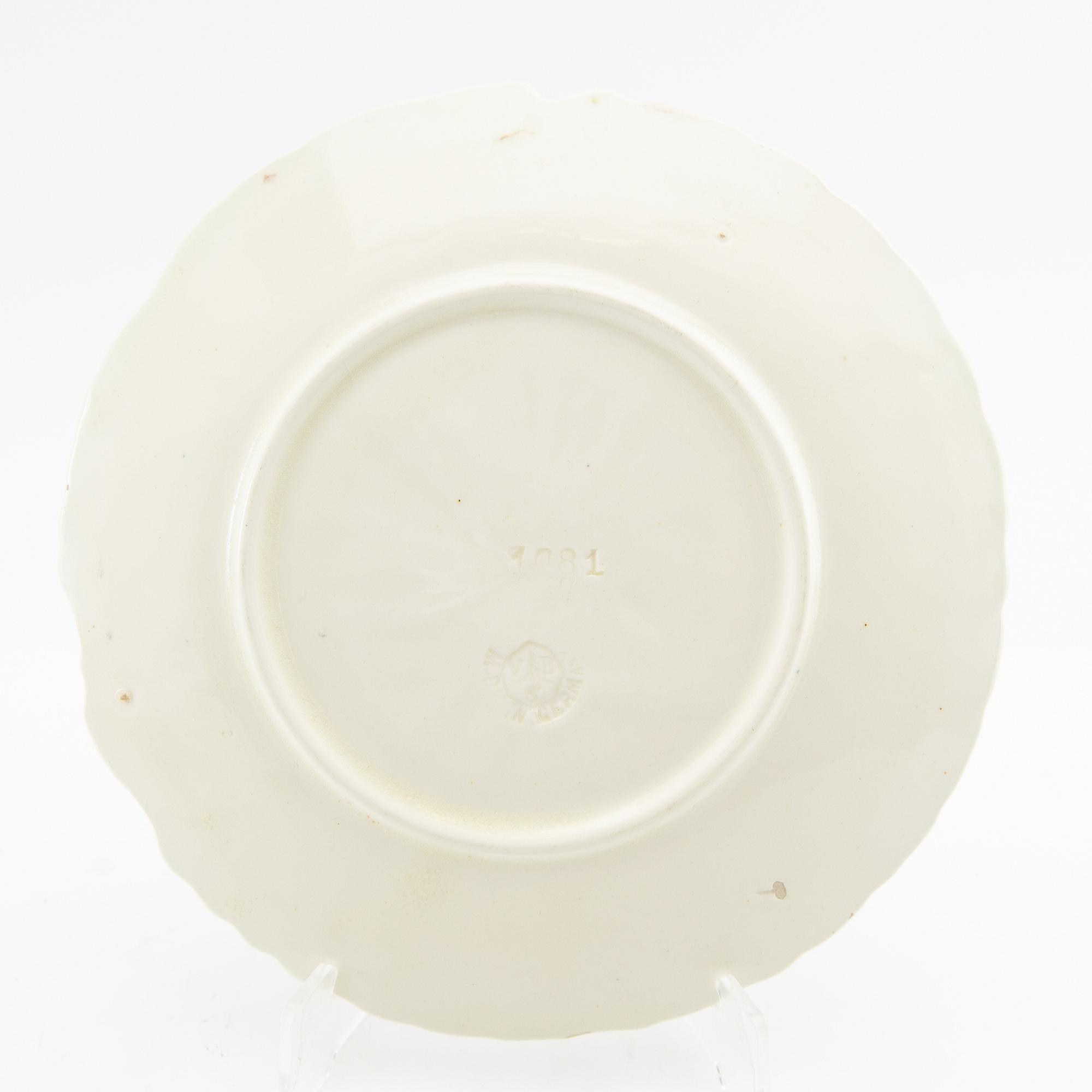 Sparris-servis 9 dlr Jugend 1900-talets första hälft flintgods.