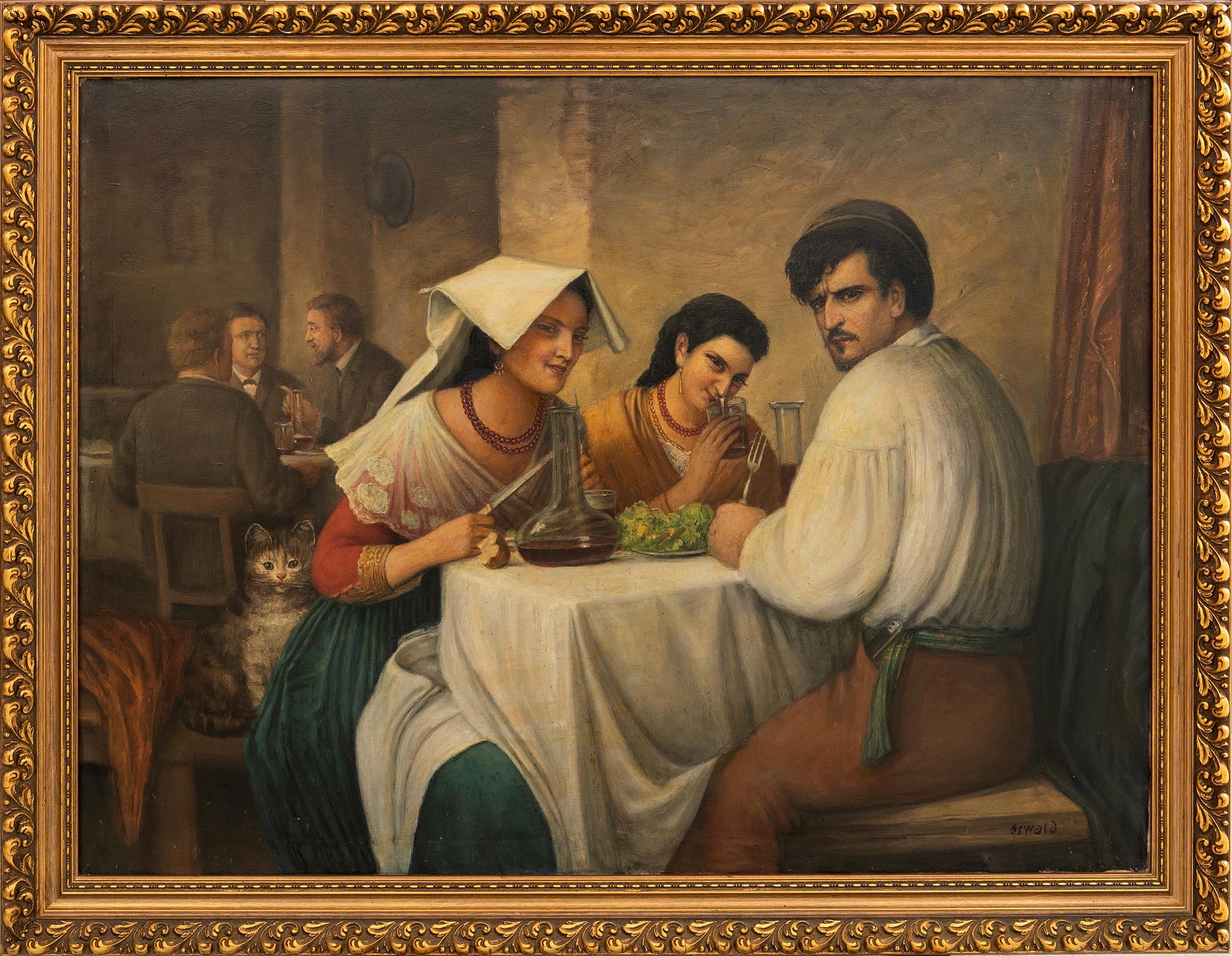 Carl Bloch, after "In a Roman Osteria".