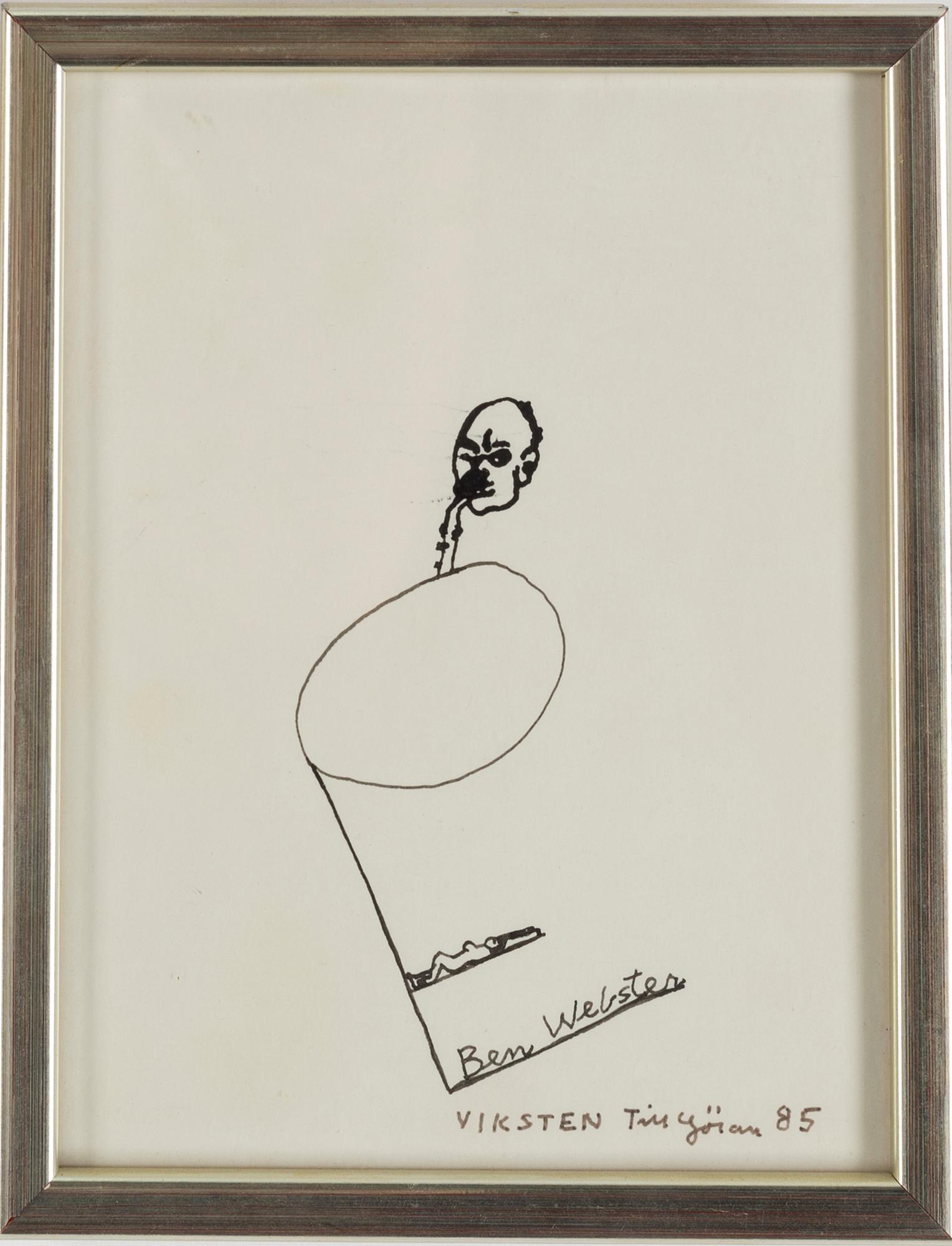 HANS VIKSTEN, Ink, signed and dated -85.