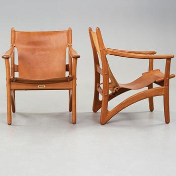 Arne Vodder, attributed to, a pair of easy chairs for Kircodan Denmark.