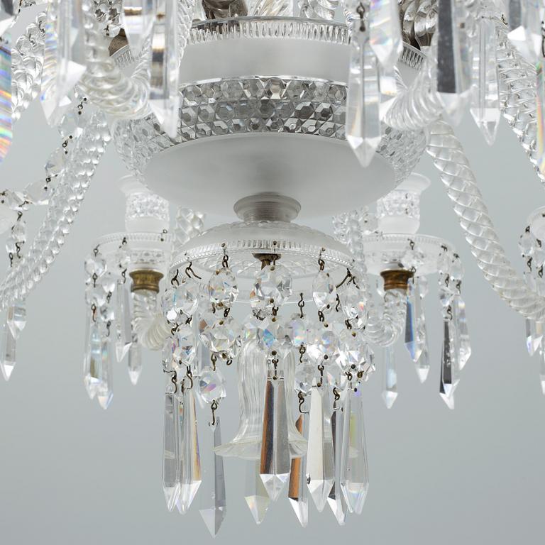 A chandelier, Baccarat, early 20th Century.