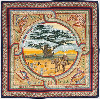 Hermès, scarf, "Sous le Cedre".