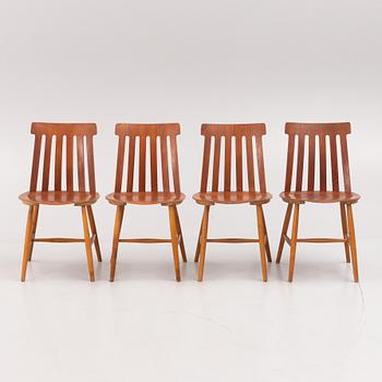 Jan Hallberg, chairs, 4 pcs, "Åsa 551", Tallåsen, 1960's.