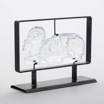 SKULPTUR, glas, Erik Höglund, Boda.