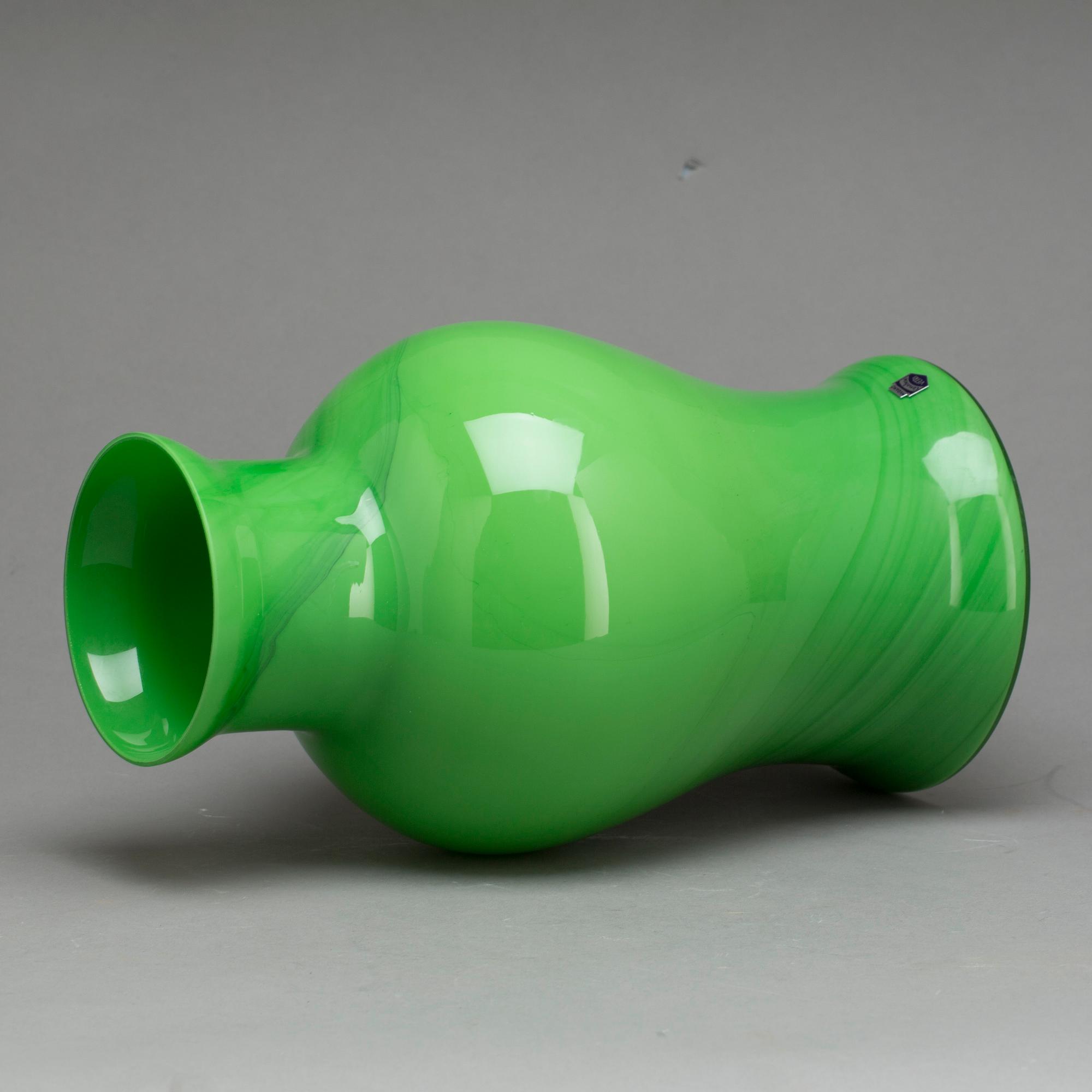 A CENEDESE GLASS VASE, around 1970.