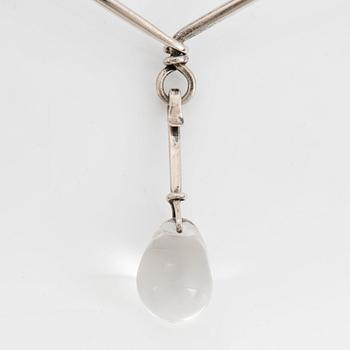 Vivianna Torun Bülow-Hübe, a silver necklace with pendant, executed in her own workshop, Stockholm 1964.