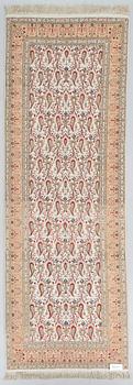A silk runner, probably Turkey ca 284 x 99 cm.
