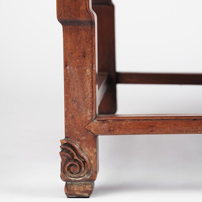Dagbädd, hardwood. Qingdynastin, 1800-tal.