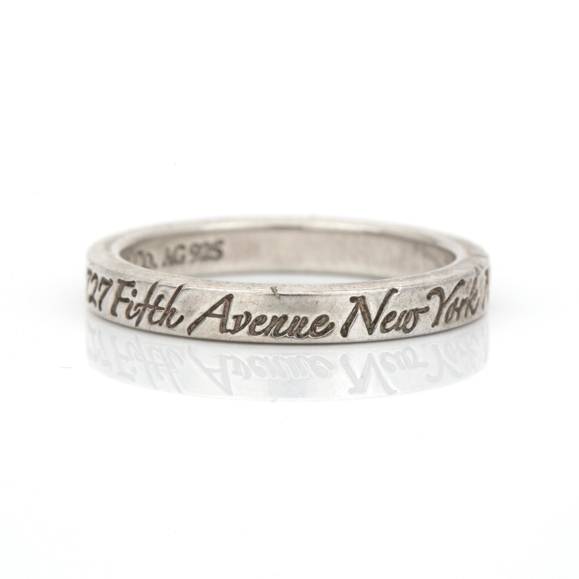RING, sterlingsilver, Tiffany & Co, USA.