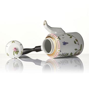 A Royal Copenhagen 'Flora Danica' coffee pot with cover, Denmark, 20th century.