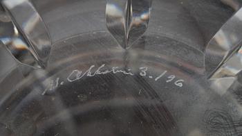 SKÅL, glas. Sign. M. Okkolin. 3.196 Riihimäki. Finland.