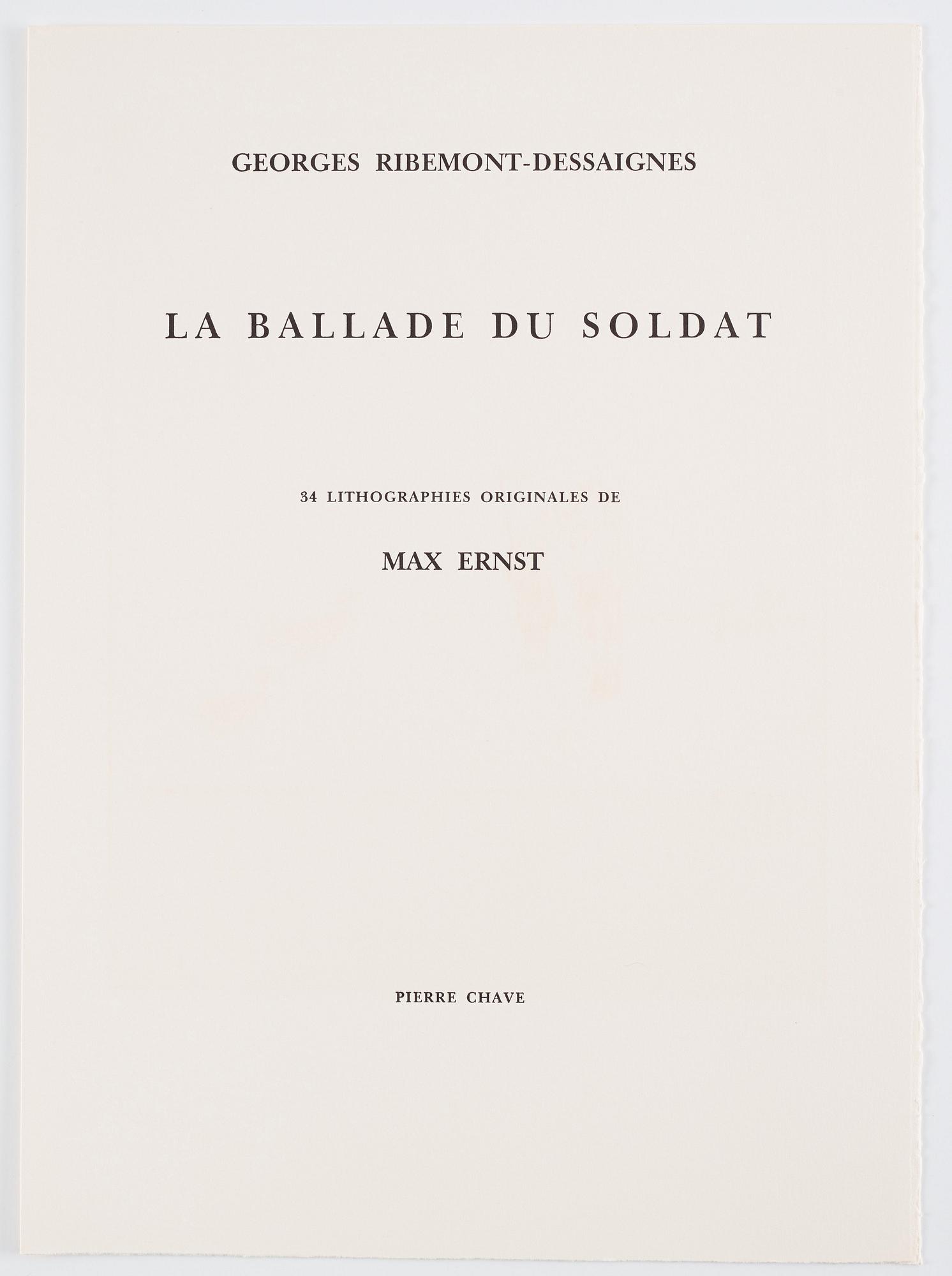 Max Ernst, "La Ballade du Soldat".