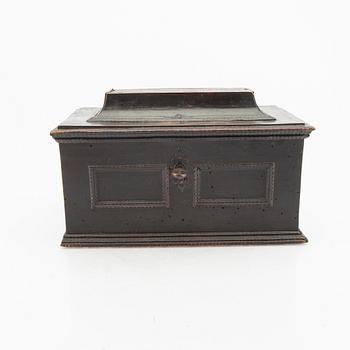 A Swedish 18th century Baroque wooden box.