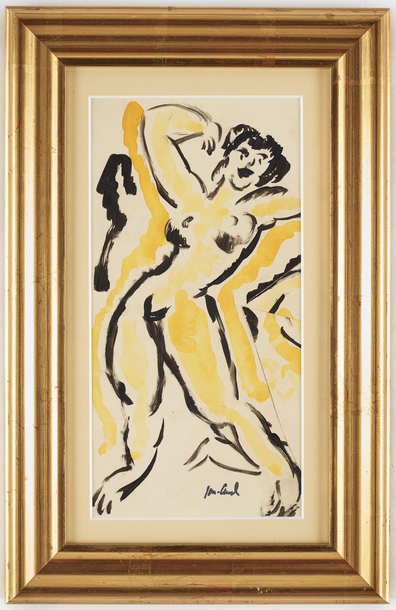 John Jon-And, water colour, signed with stamp.