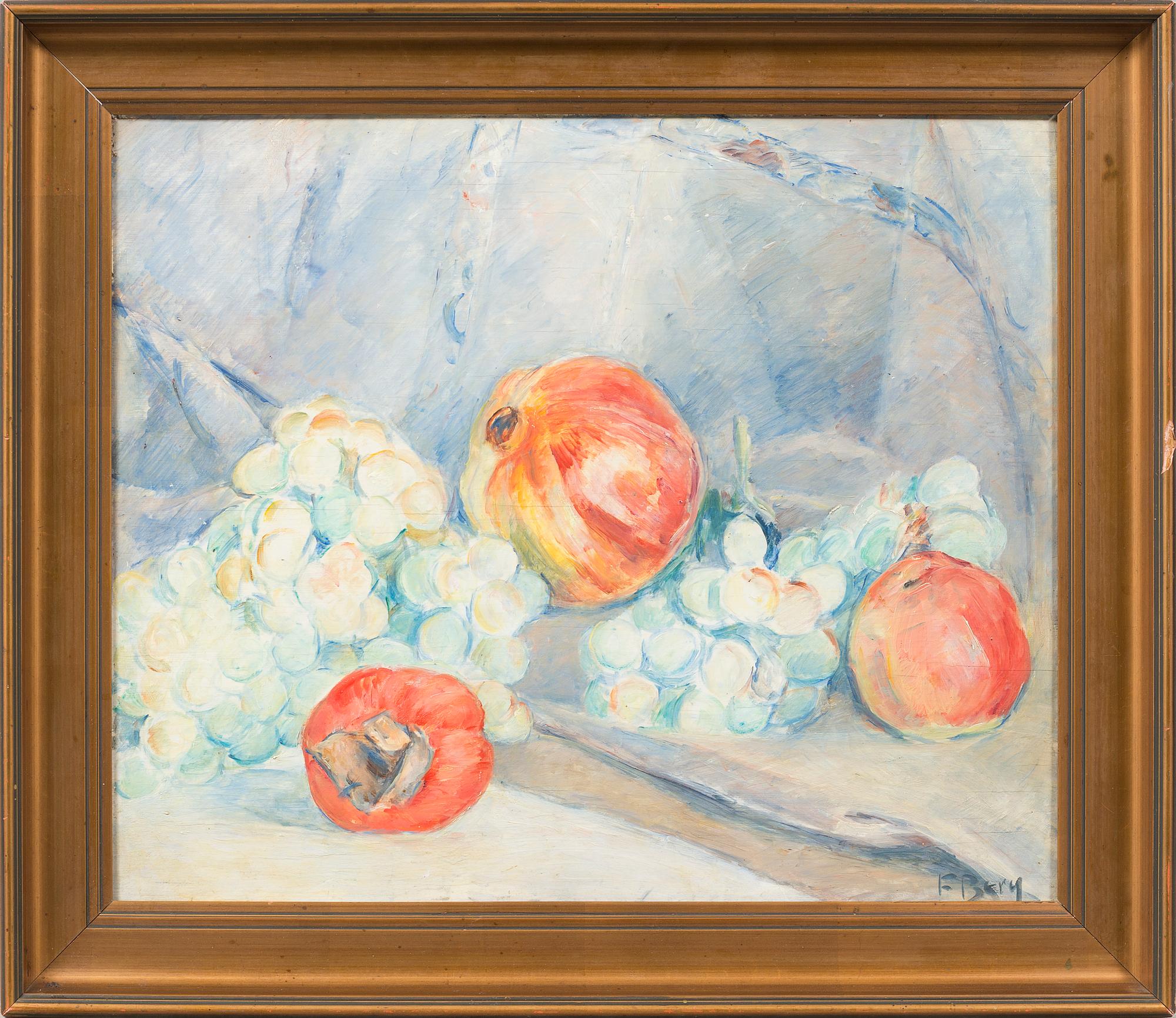 FRANS BERG, oil on panel, signerad.