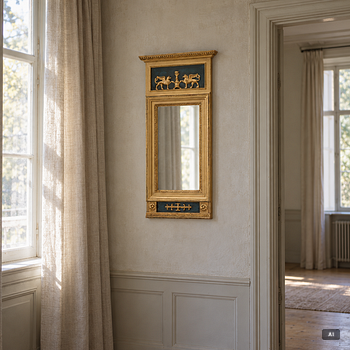 Mirror, late Gustavian style, 20th century.