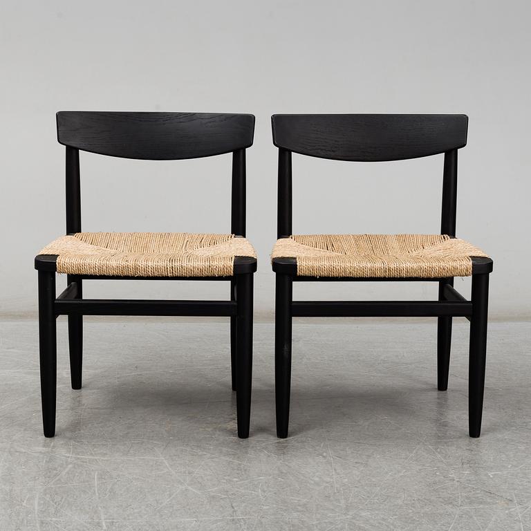 A pair of 'Øresund' chairs by Børge Mogensen, Karl Andersson & Söner, Huskvarna, Sweden.