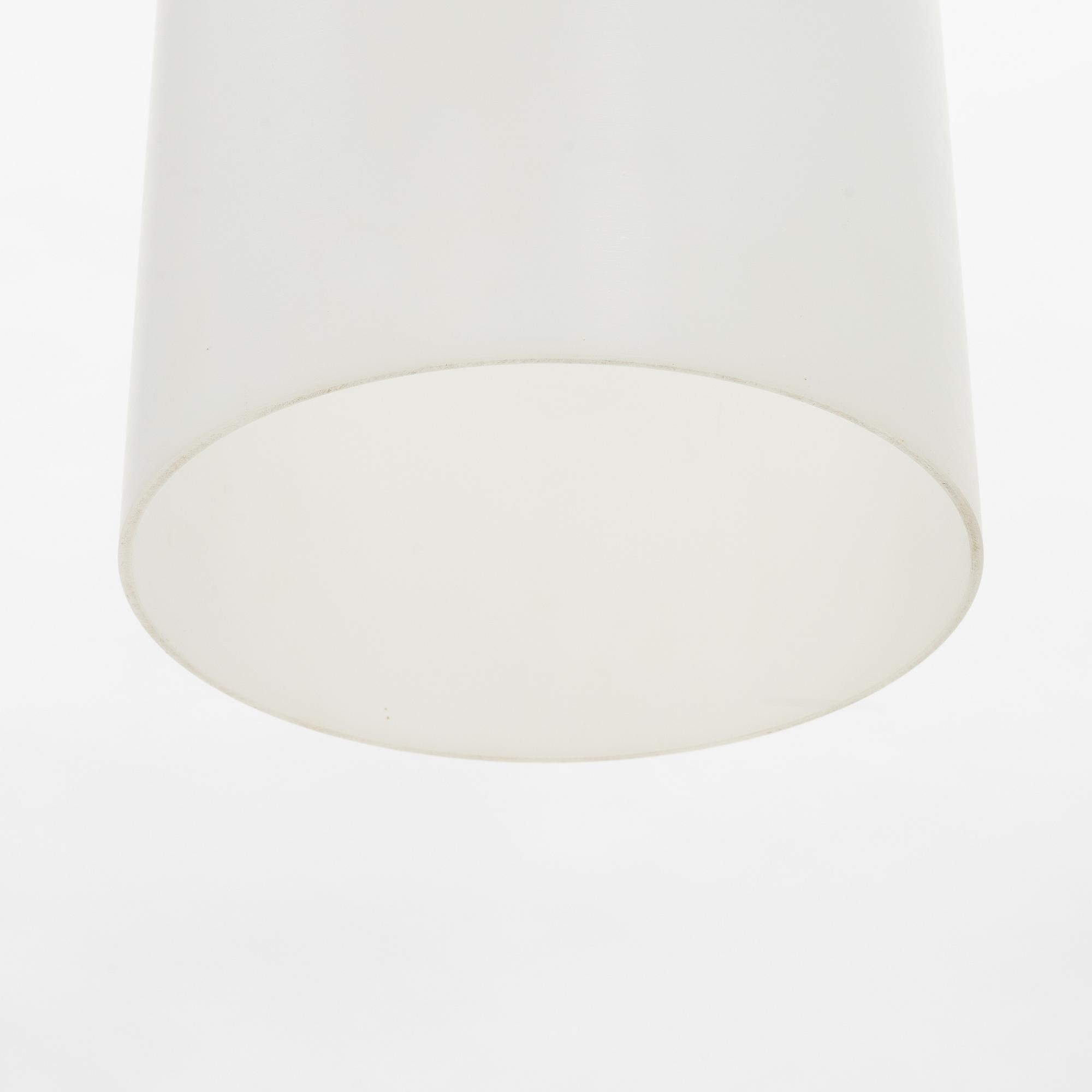 Uno & Östen Kristiansson, a pair of acrylic and oak ceiling lights, Lucus, Vittsjö.