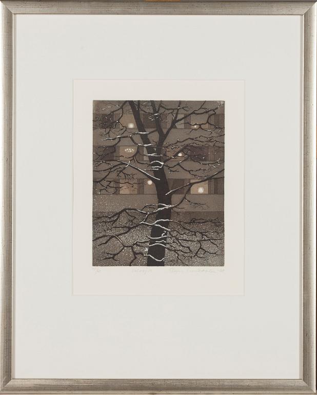 Elina Luukanen, etsning, akvatint, signerad och daterad -00, numrerad 45/60.