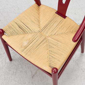 Hans J. Wegner, three  model CH-24/"Wishbone Chair", Carl Hansen & Son, Denmark.