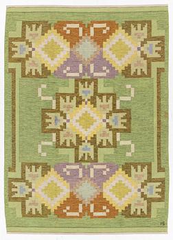 Ingegerd Silow, a carpet, 'Hardanger', flat weave c 234 x 167 cm, signed IS.