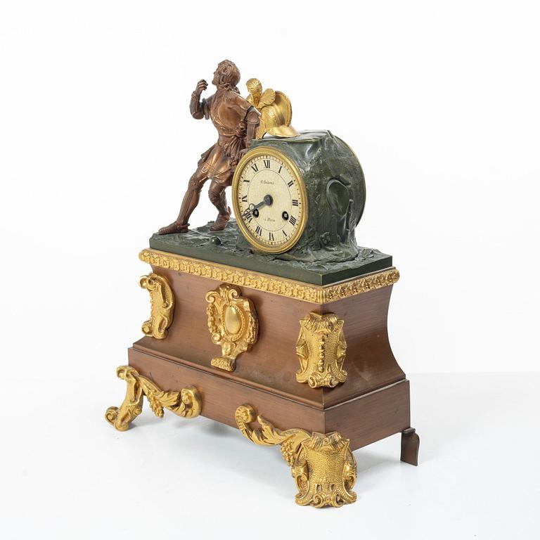 A mantel clock, France, early 20th Century.