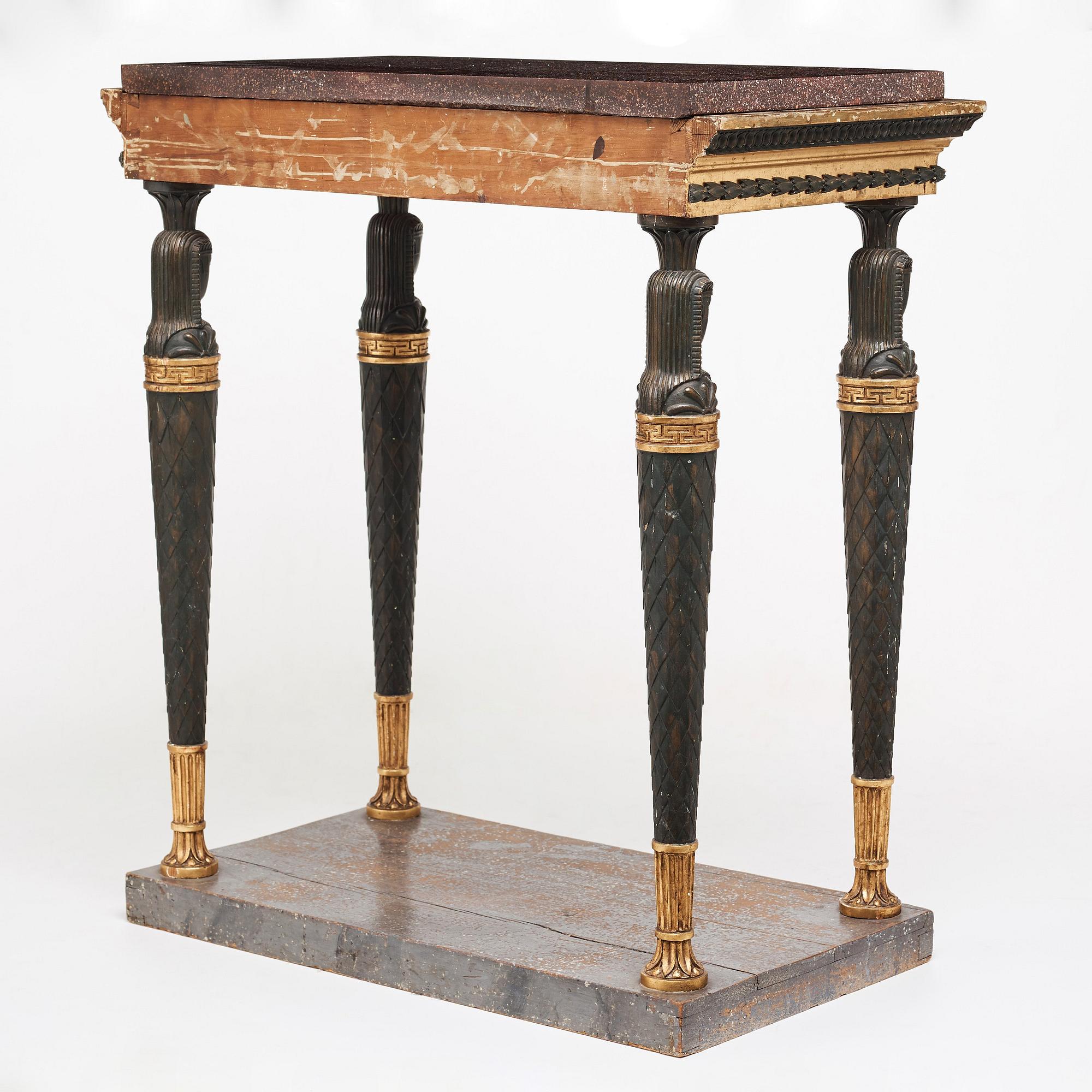 KONSOLBORD, sengustavianskt stockholmsarbete, 1800-talets början.