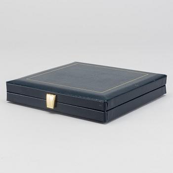 KAFFESKEDAR, silver, MGAB, modell "Uppsala" 12 st. Total vikt ca 160 gram. 1980-tal.