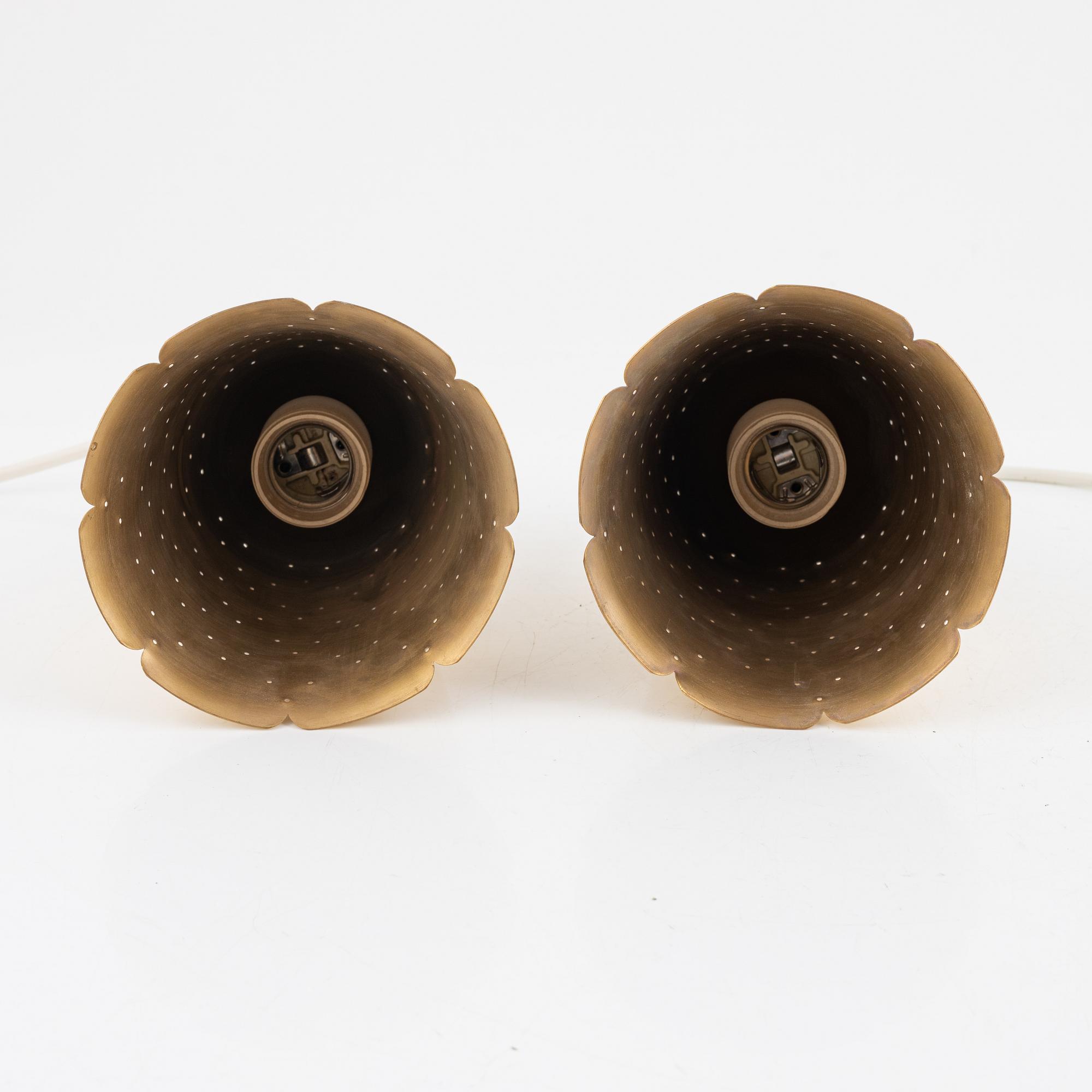 Boréns, a pair of ceiling lamps model "4072", Borås, second half of the 20th century.