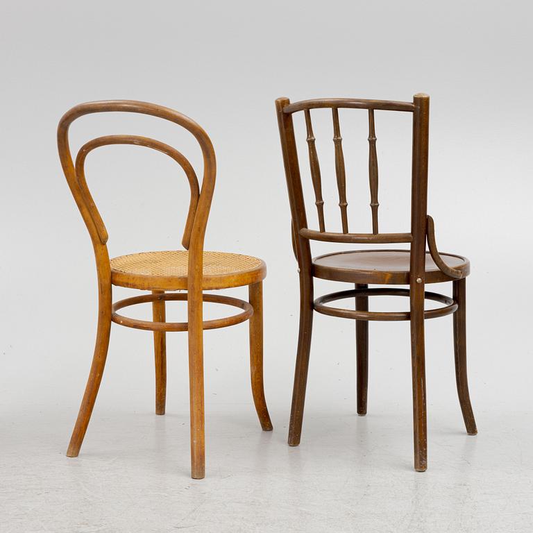 A set of eight chairs (3+5), first half of the 20th Century.