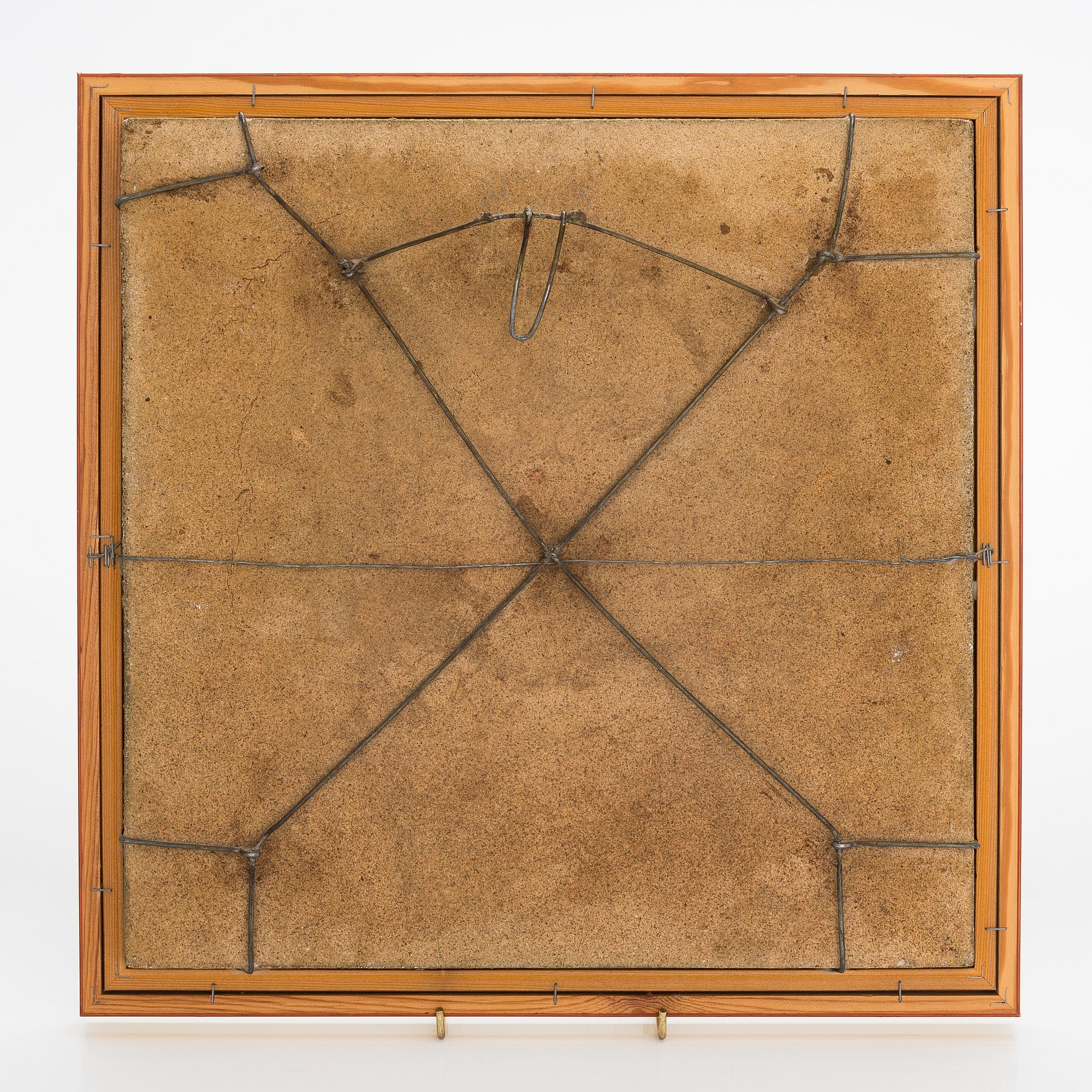 Rut Bryk, a stoneware relief signed Rut Bryk Arabia.