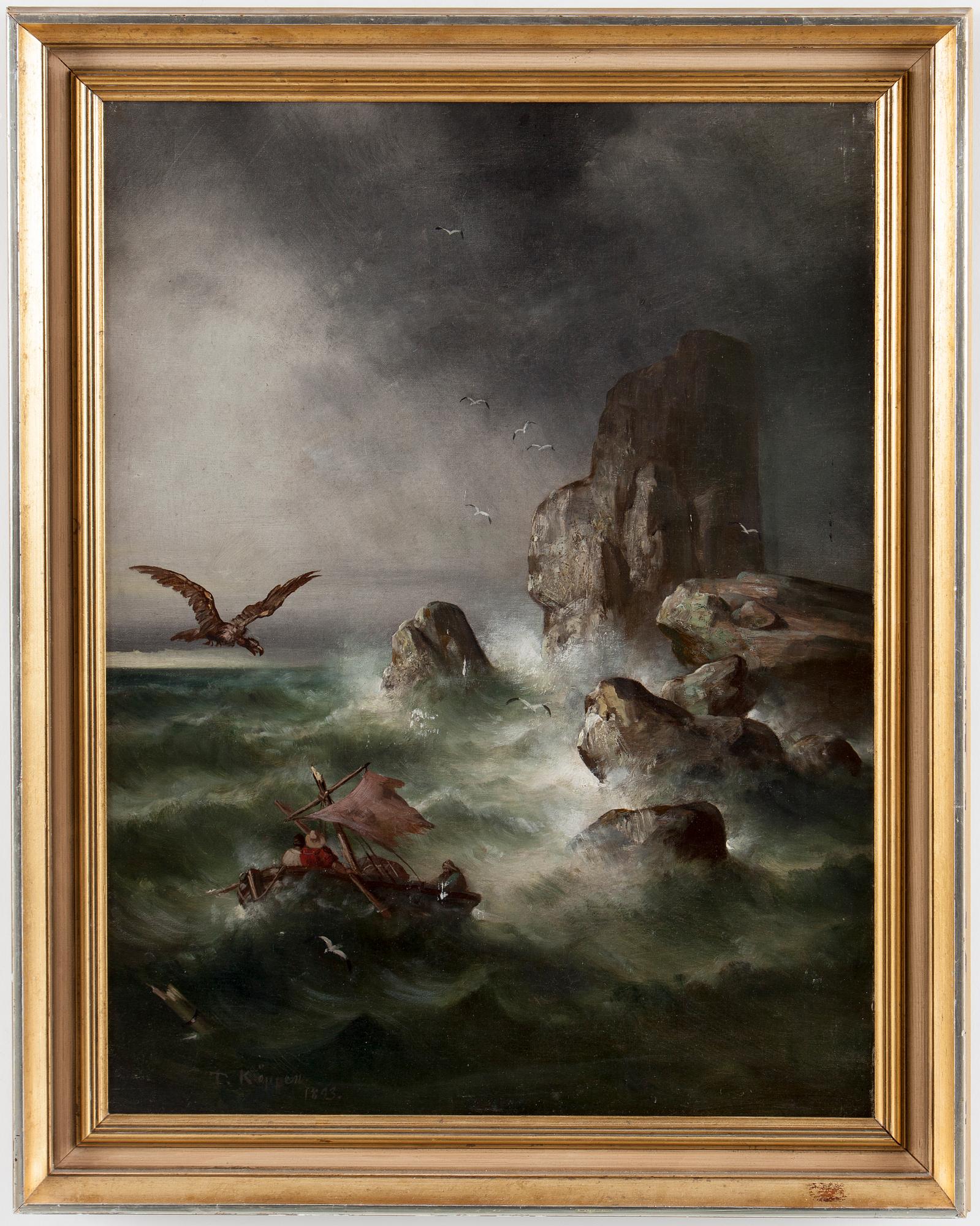 THEODOR KÖPPEN, oil on canvas, signed T. Köppen and dated 1893.
