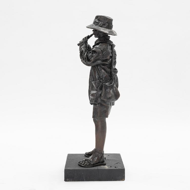 Pere Pojul, sculpture. Bronze. Signed. Total height 86.5 cm.