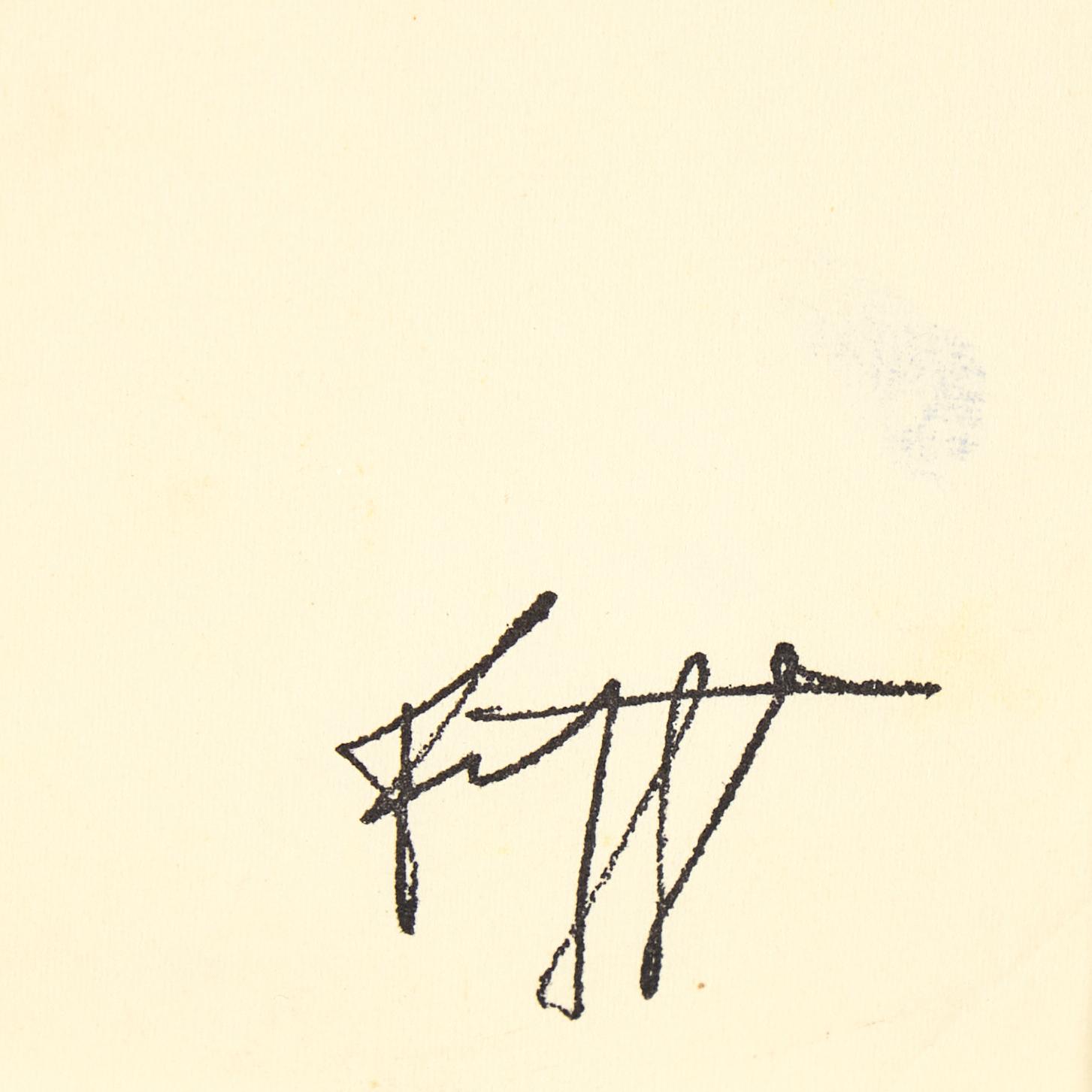 Eddie Figge, mixed media, signed with stamp, executed around 1951.