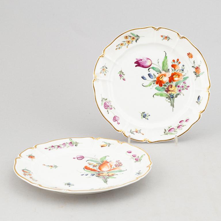A rococo style dining service, 68 pcs, from Nymphenburg, Germany.