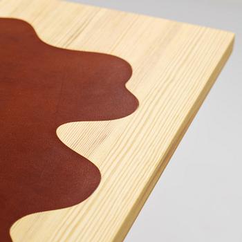 Mathieu Gustafsson, a prototype coffee table, "Slab", executed by cabinetmaker Markus Karlbom, Burhult, 2024.