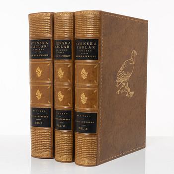 The Wright Brothers, books, 3 volumes, 'Svenska Fåglar', A. Börtzells tryckeri AB, Ivar Baarsen, Stockholm, 1924-1929.