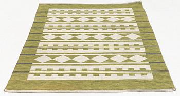 A double woven (machine made) swedish carpet. c 194 x 126 cm.