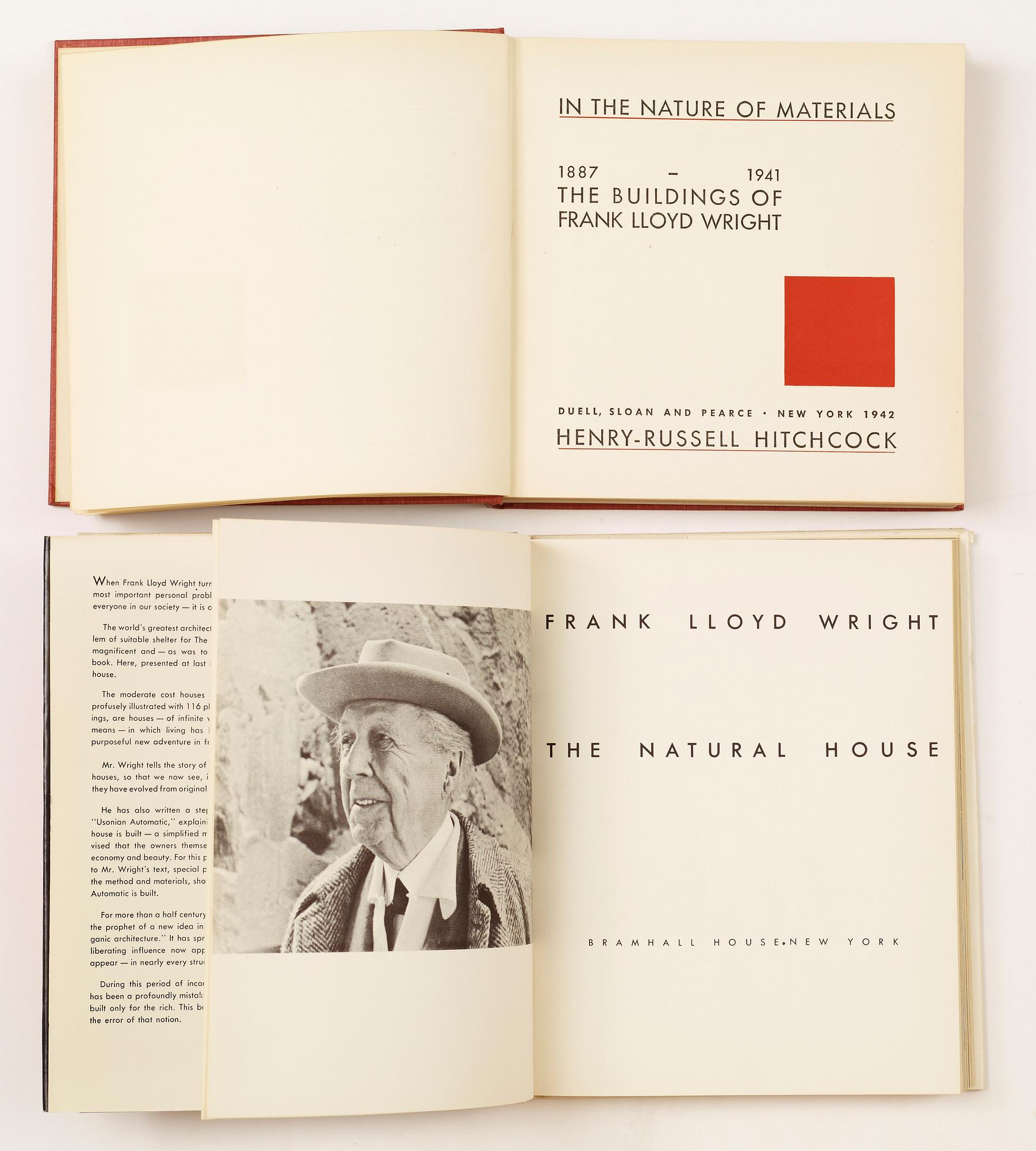 BÖCKER, 6 st, bla. "In the nature of materials", Hitchcoock, New York, 1942.