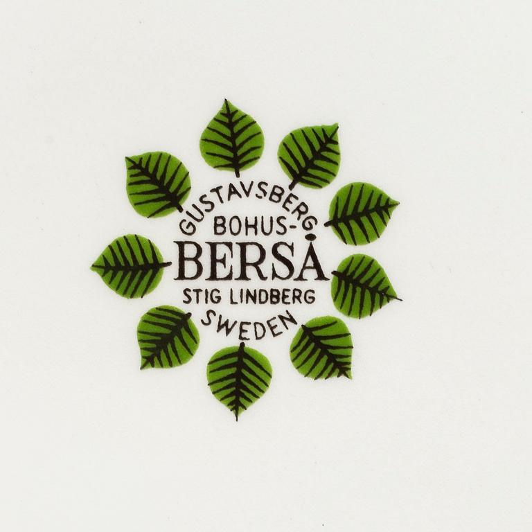 STIG LINDBERG, servis, 29 delar, flintgods, "Berså", Gustavsberg.