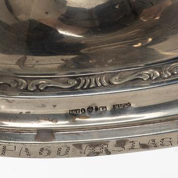 Candelsticks, 3 pairs, silver, Sweden, 1947-60.