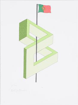 OSCAR REUTERSVÄRD. 15 st i mapp " European Impossible Figures " signerade och numrerade 19/90.