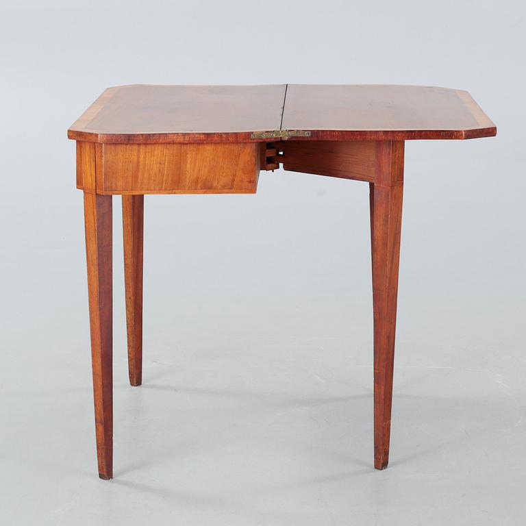 A Swedish Karl-Johan card table, from the first half of the 19th century.