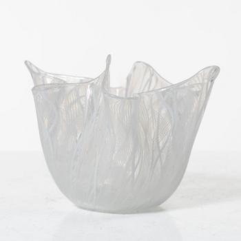 Venini, Fulvio Bianconi & Paolo Venini, skålar, ett par, "Fazzoletto", Murano, Italien, 1900-talets mitt.